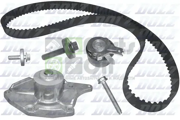 Комплект ГРМ с водяным насосом R227 DACIA  RENAULT 1.5 DCI 01- Dolz KD004