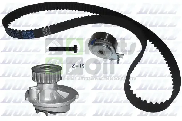 Комплект ГРМ с насосом CHEVROLET AVEO I 1.4 05- Dolz KD025