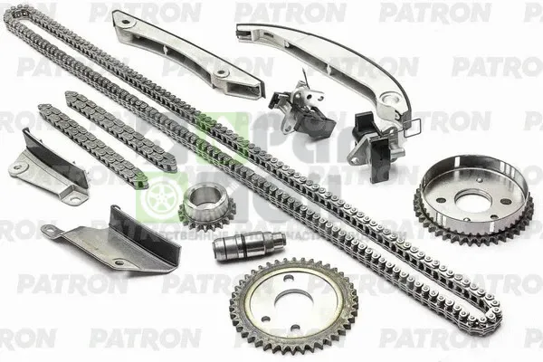 КОМПЛЕКТ ЦЕПИ ГРМ ЦЕПЬ-3, НАТ-3, УСП-4, ШЕСТ-3CHRYSLER SEBRING 2.7 2004-2 Patron ptck038