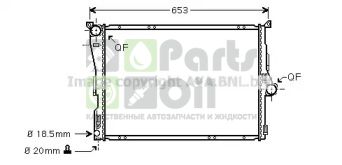 BWA2291 AVA Радиатор, охлаждение двигателя