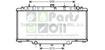 DN2246 AVA Радиатор, охлаждение двигателя