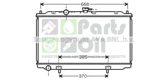 DNA2215 AVA Радиатор, охлаждение двигателя