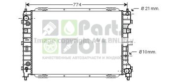 FD2345 AVA Радиатор, охлаждение двигателя