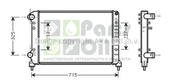 FTA2262 AVA Радиатор, охлаждение двигателя