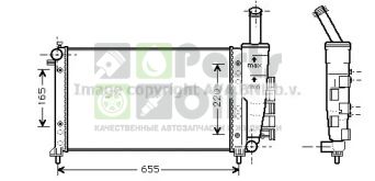 FTA2275 AVA Радиатор, охлаждение двигателя
