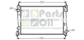 FTA2454 AVA Радиатор, охлаждение двигателя