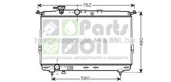 HY2106 AVA Радиатор, охлаждение двигателя