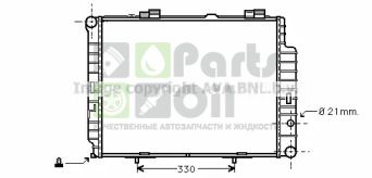 MS2202 AVA Радиатор, охлаждение двигателя