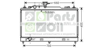 MZ2222 AVA Радиатор, охлаждение двигателя