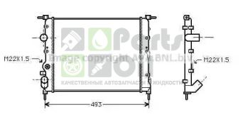 RTA2197 AVA Радиатор, охлаждение двигателя