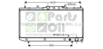 TOA2324 AVA Радиатор, охлаждение двигателя