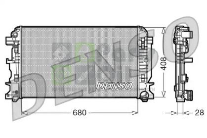 DRM17009 DENSO Радиатор, охлаждение двигателя