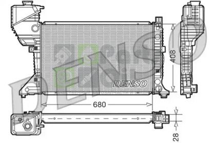DRM17015 DENSO Радиатор, охлаждение двигателя