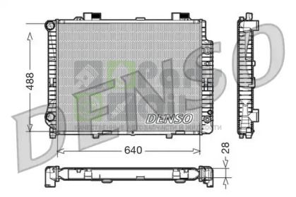 DRM17041 DENSO Радиатор, охлаждение двигателя
