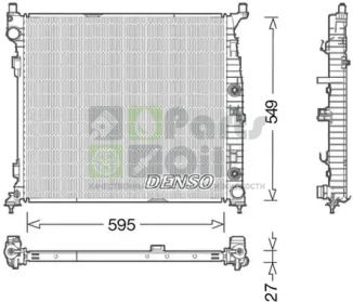 DRM17055 DENSO Радиатор, охлаждение двигателя
