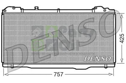 DRM23023 DENSO Радиатор, охлаждение двигателя