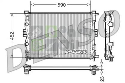DRM23055 DENSO Радиатор, охлаждение двигателя