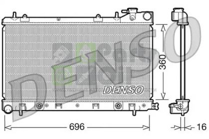 DRM36002 DENSO Радиатор, охлаждение двигателя