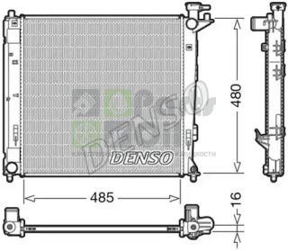 DRM41008 DENSO Радиатор, охлаждение двигателя