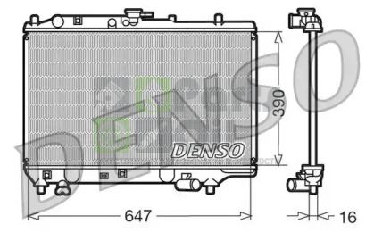 DRM44006 DENSO Радиатор, охлаждение двигателя