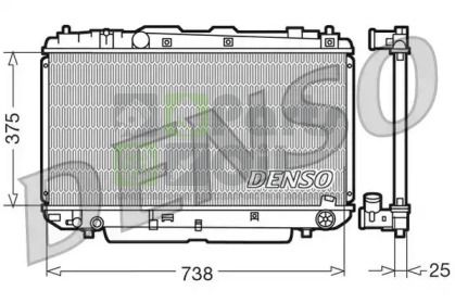 DRM50021 DENSO Радиатор, охлаждение двигателя