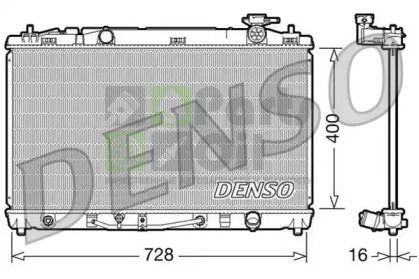 DRM50042 DENSO Радиатор, охлаждение двигателя
