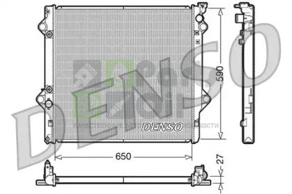 DRM50047 DENSO Радиатор, охлаждение двигателя