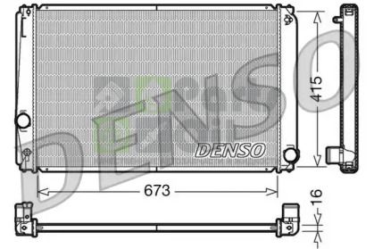 DRM50051 DENSO Радиатор, охлаждение двигателя