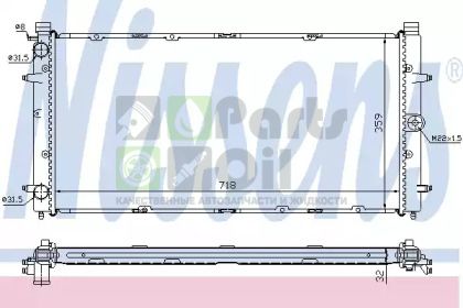 65273A NISSENS Радиатор, охлаждение двигателя
