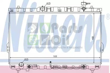 67030 NISSENS Радиатор, охлаждение двигателя