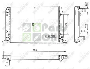 50514 NRF Радиатор, охлаждение двигателя