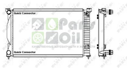 50543 NRF Радиатор, охлаждение двигателя