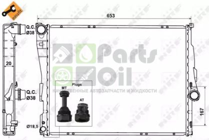 51582 NRF Радиатор, охлаждение двигателя