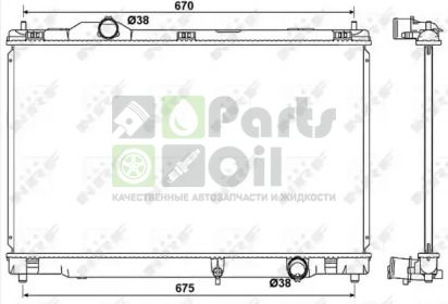 53039 NRF Радиатор, охлаждение двигателя