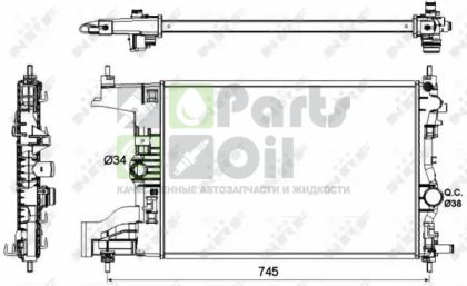 53142 NRF Радиатор, охлаждение двигателя