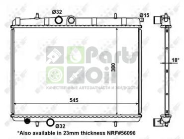 56095 NRF Радиатор, охлаждение двигателя