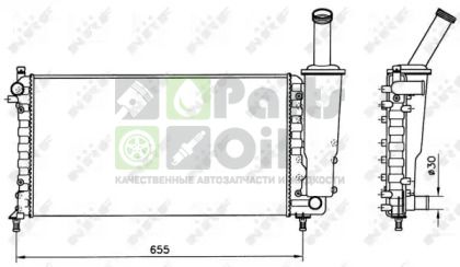 58171 NRF Радиатор, охлаждение двигателя