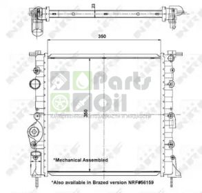 58196 NRF Радиатор, охлаждение двигателя