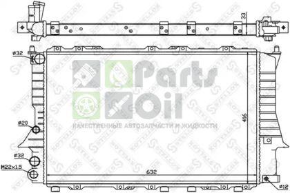 10-25018-SX STELLOX Радиатор, охлаждение двигателя