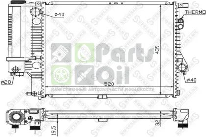 10-25022-SX STELLOX Радиатор, охлаждение двигателя