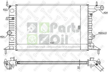 10-25060-SX STELLOX Радиатор, охлаждение двигателя