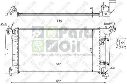 10-25067-SX STELLOX Радиатор, охлаждение двигателя