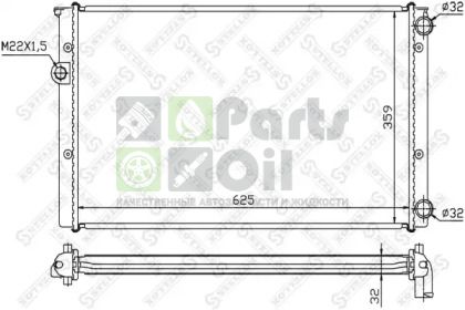 10-25071-SX STELLOX Радиатор, охлаждение двигателя