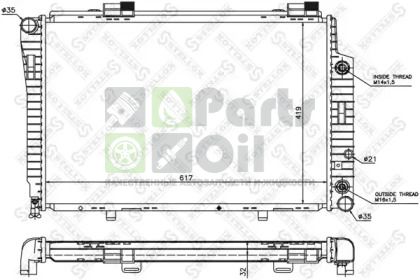 10-25095-SX STELLOX Радиатор, охлаждение двигателя
