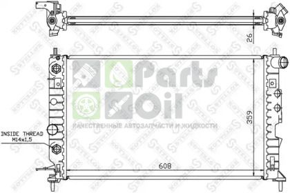 10-25099-SX STELLOX Радиатор, охлаждение двигателя