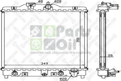 10-25103-SX STELLOX Радиатор, охлаждение двигателя