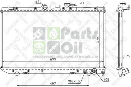 10-25115-SX STELLOX Радиатор, охлаждение двигателя