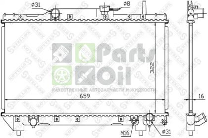 10-25116-SX STELLOX Радиатор, охлаждение двигателя