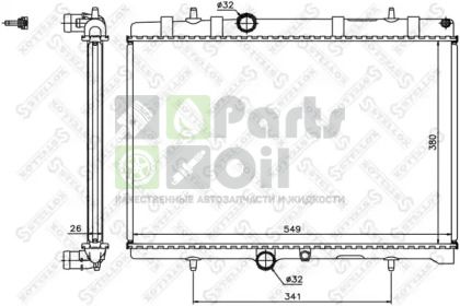10-25201-SX STELLOX Радиатор, охлаждение двигателя