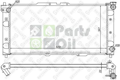 10-25216-SX STELLOX Радиатор, охлаждение двигателя